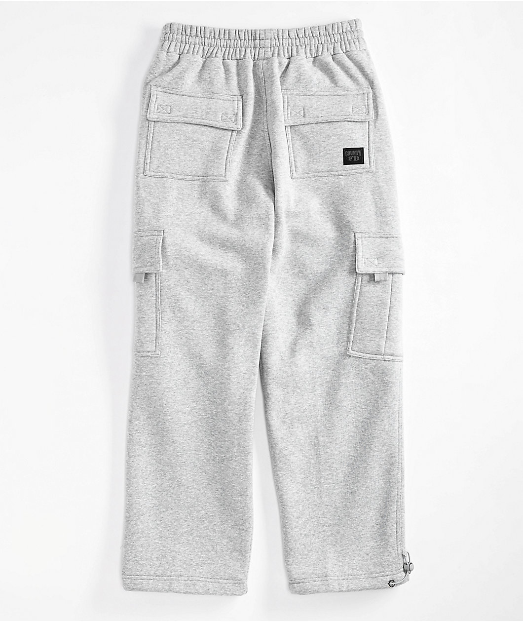 FB County Grey Heavyweight Baggy Cargo Sweatpants