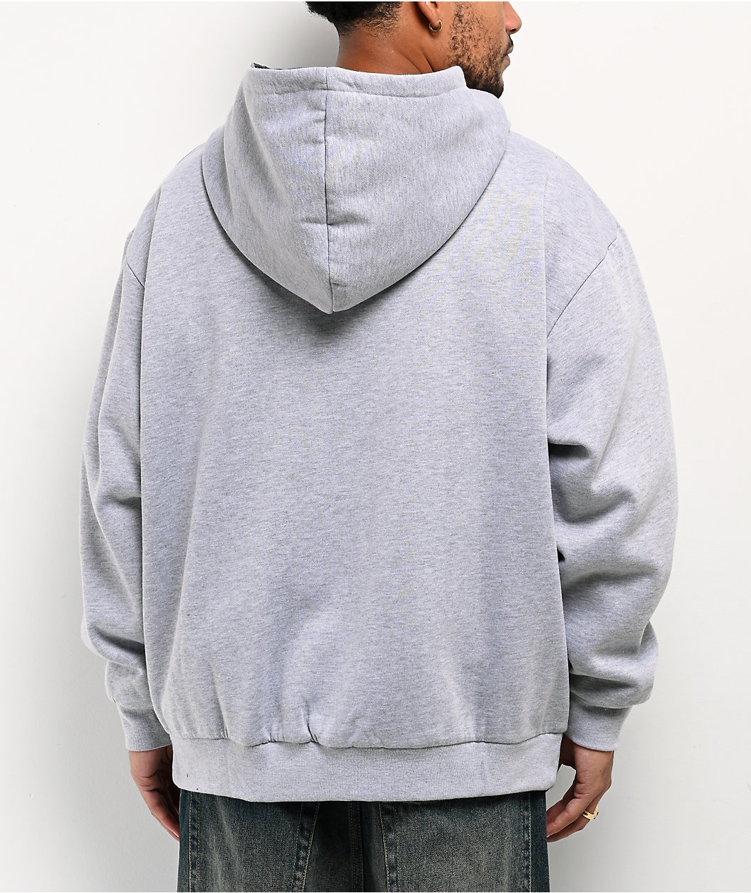 FB County Grey Plaid Reversible Zip Hoodie