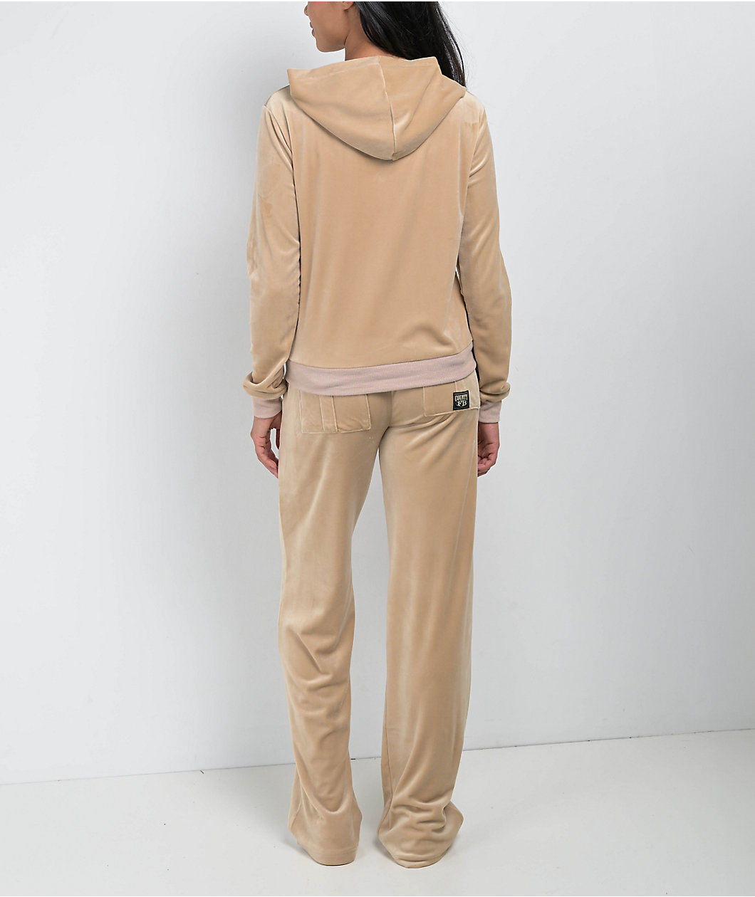 FB County Khaki Velour Track Pants