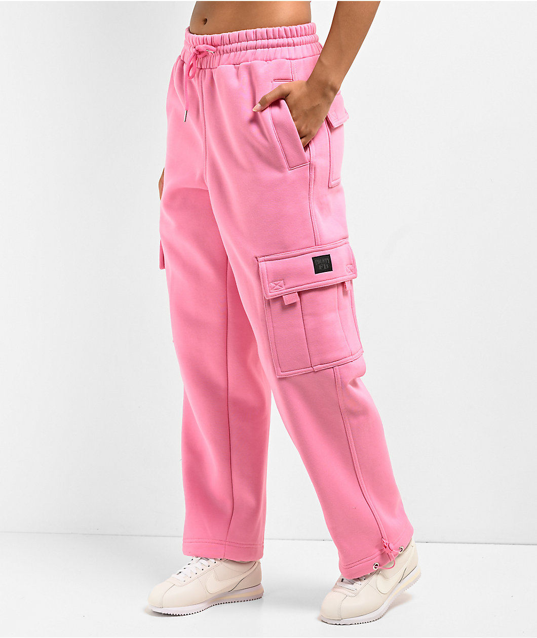 FB County Pink Cargo Sweatpants