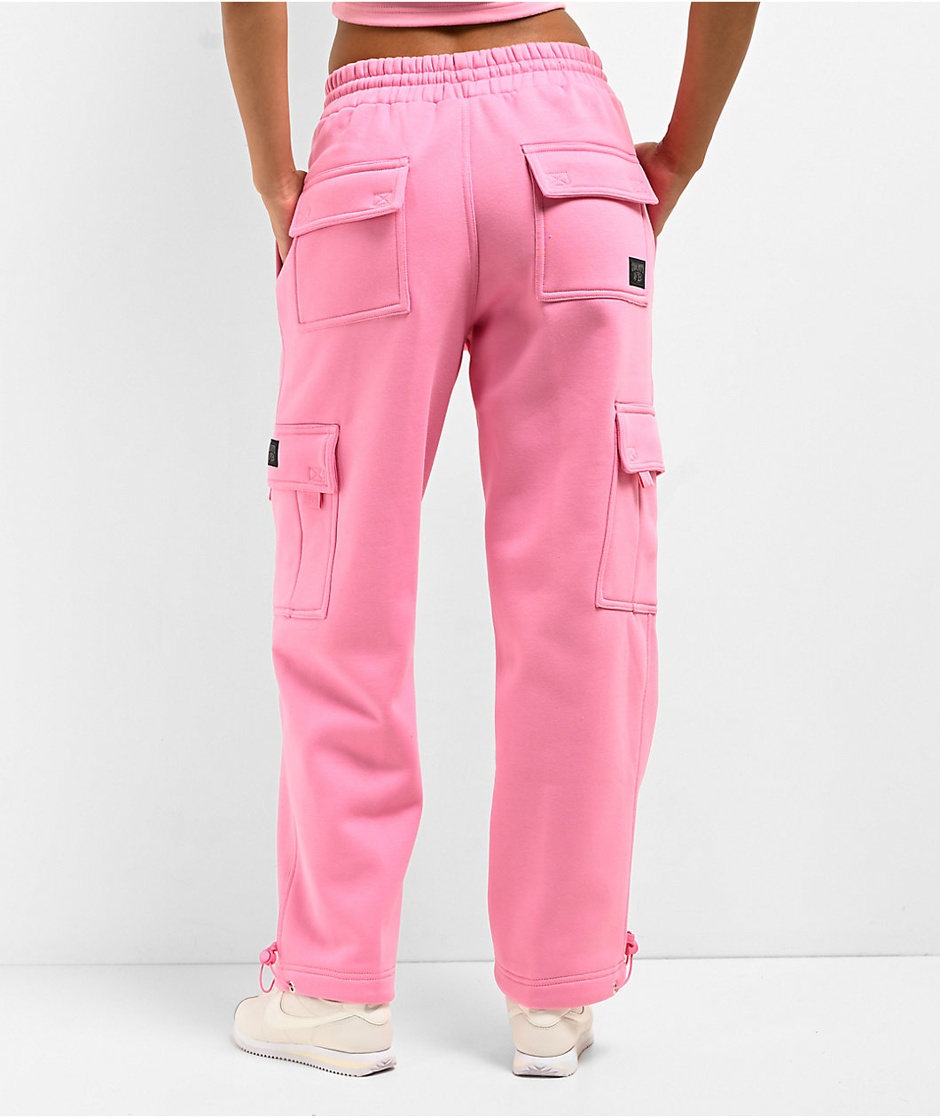 FB County Pink Cargo Sweatpants