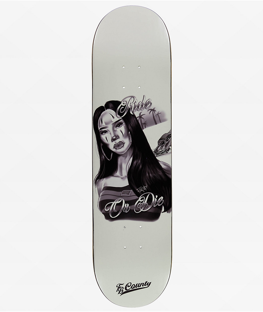 FB County Ride Or Die 8.25" Skateboard Deck