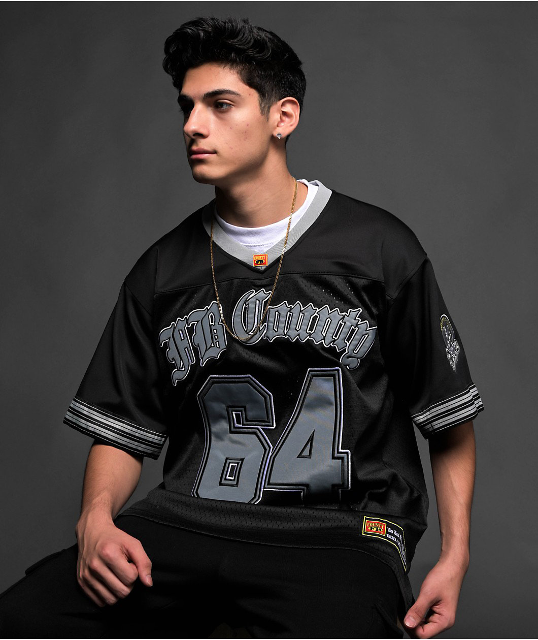 FB County Signature Black Football Jersey