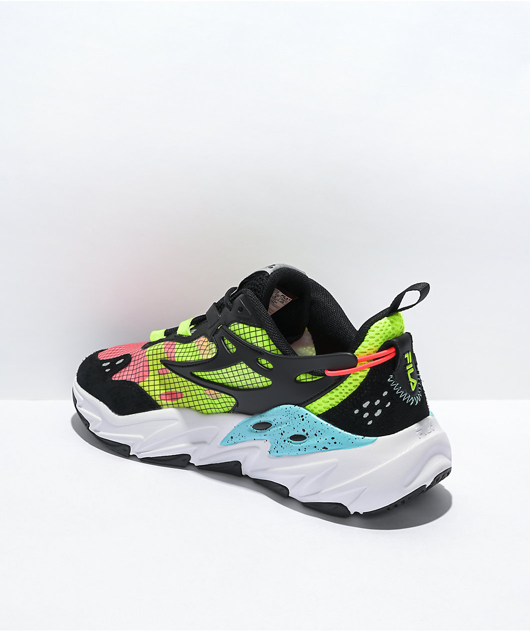 FILA Ray Tracer Evo Black, White & Safety Shoes