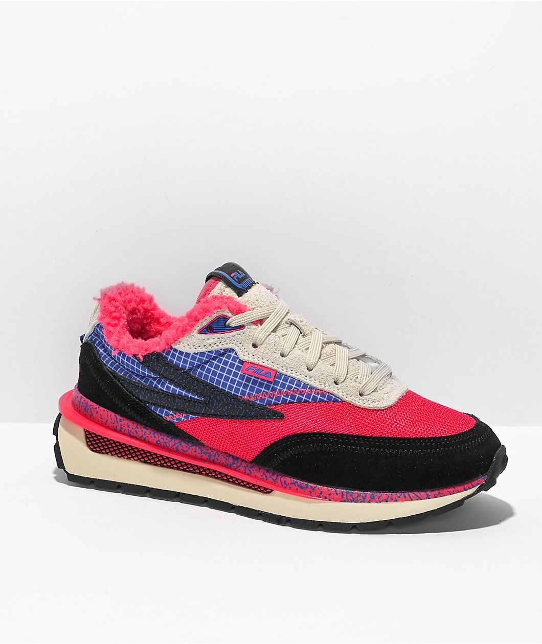 FILA Renno Pink, Purple, & Black Shoes