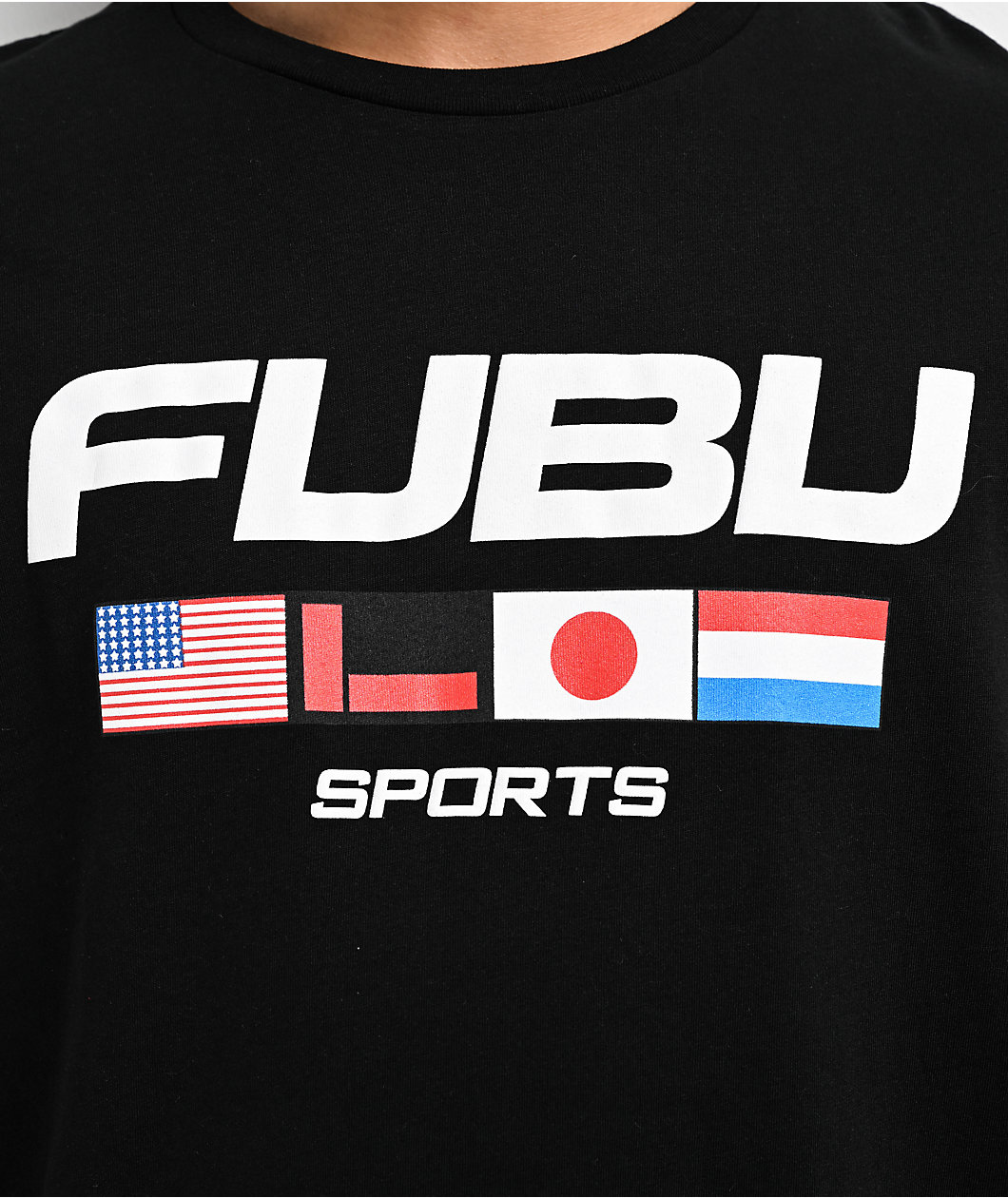 FUBU Sport Flag Black T-Shirt