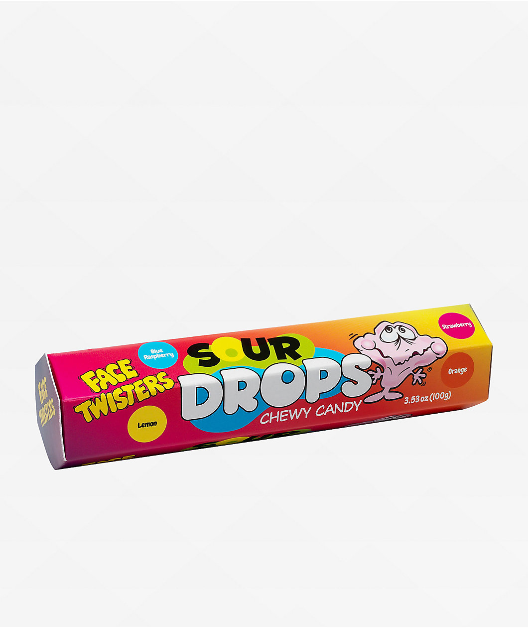 Face Twisters Sour Drops Chewy Candy