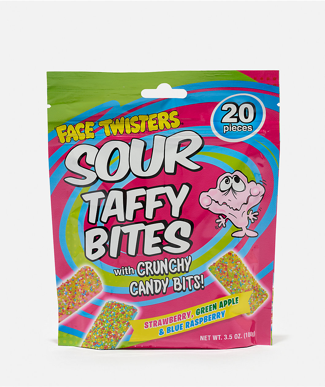 Face Twisters Sour Taffy Bites