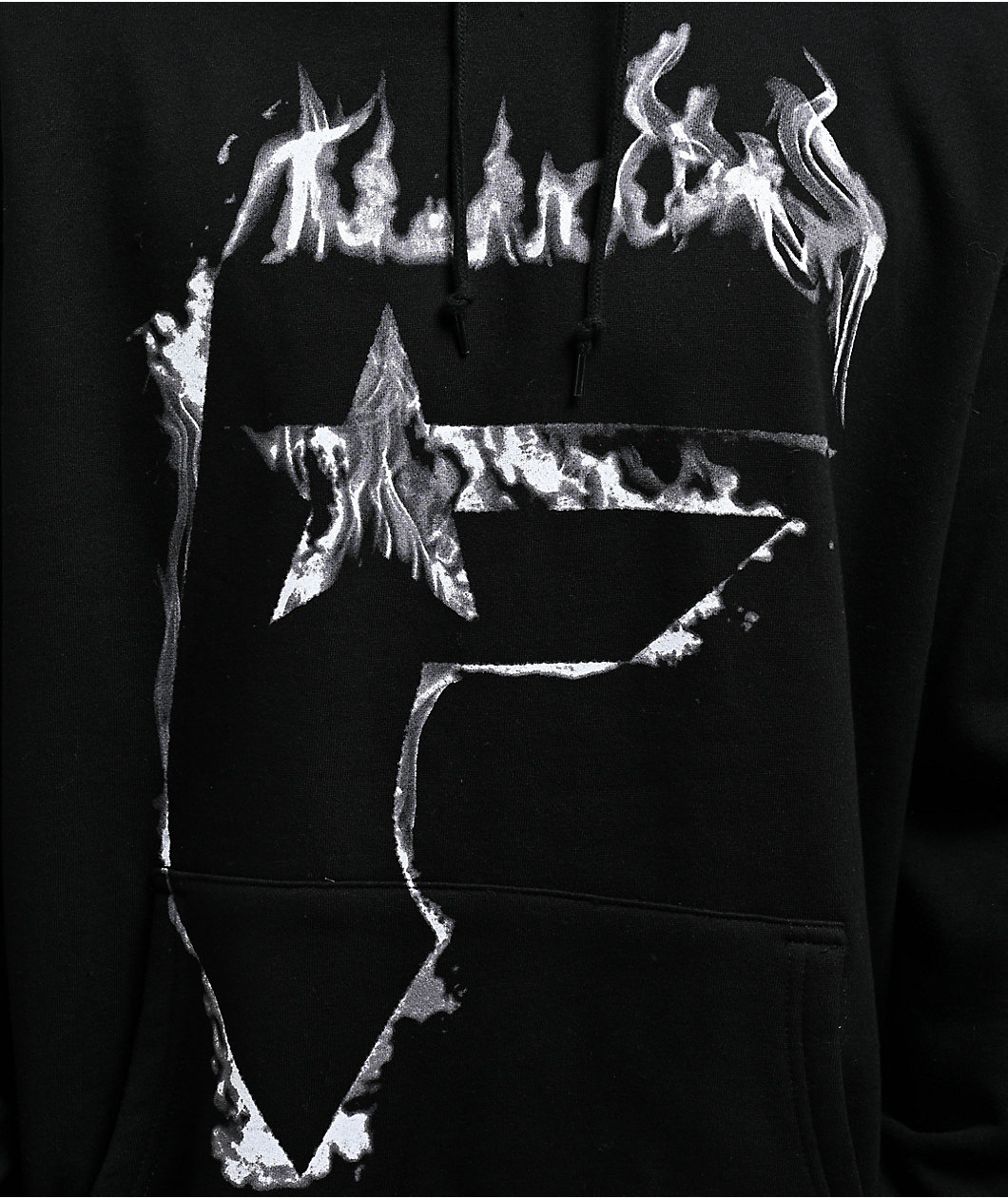 Famous Stars & Straps Burning Badge  Black Hoodie