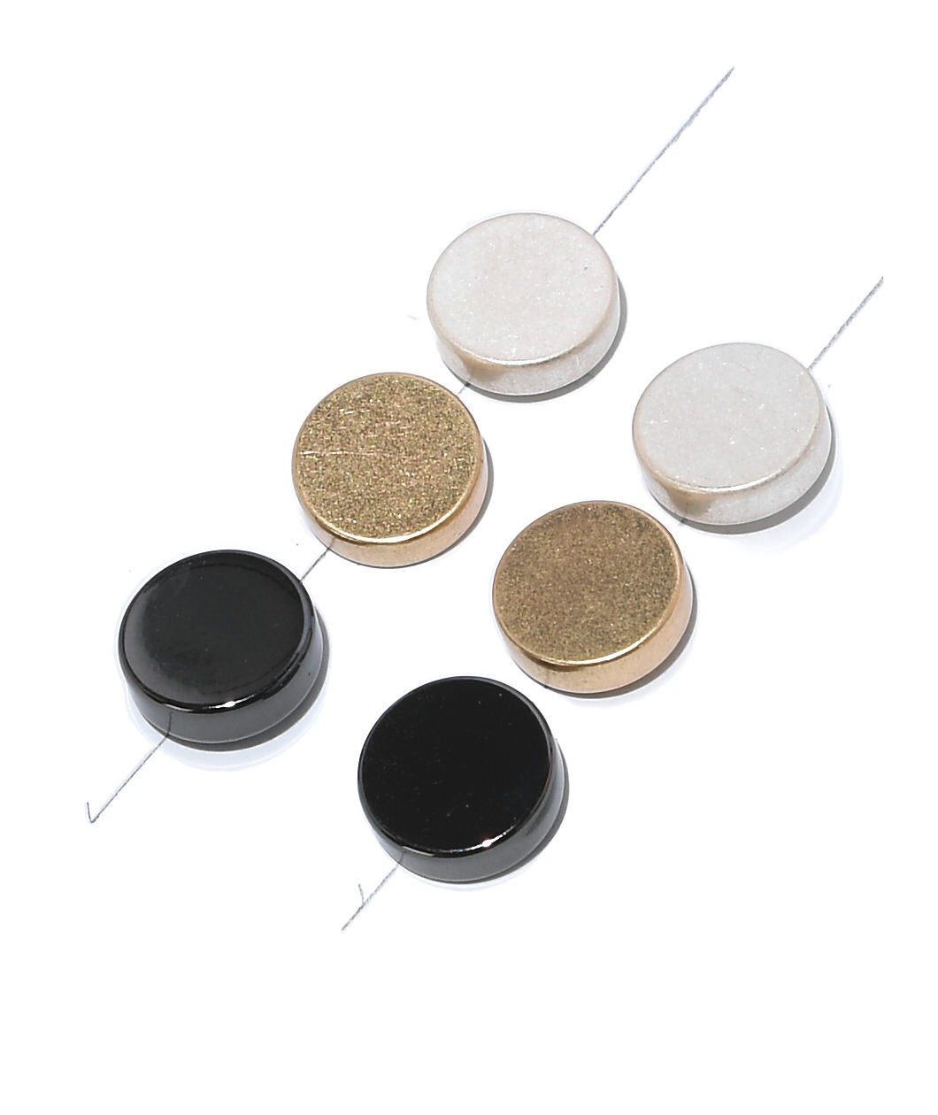 Fantas Eyes Tri-Tone 3 Pack Stud Earrings
