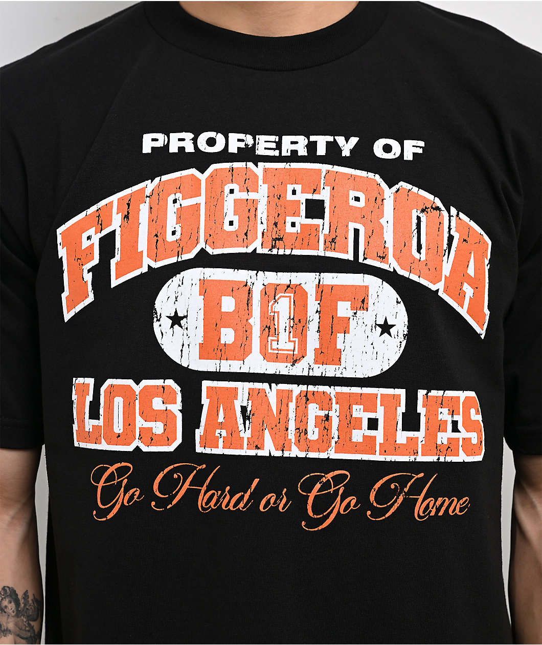 Figgmarket Property of Figg Street Black Heavyweight T-Shirt