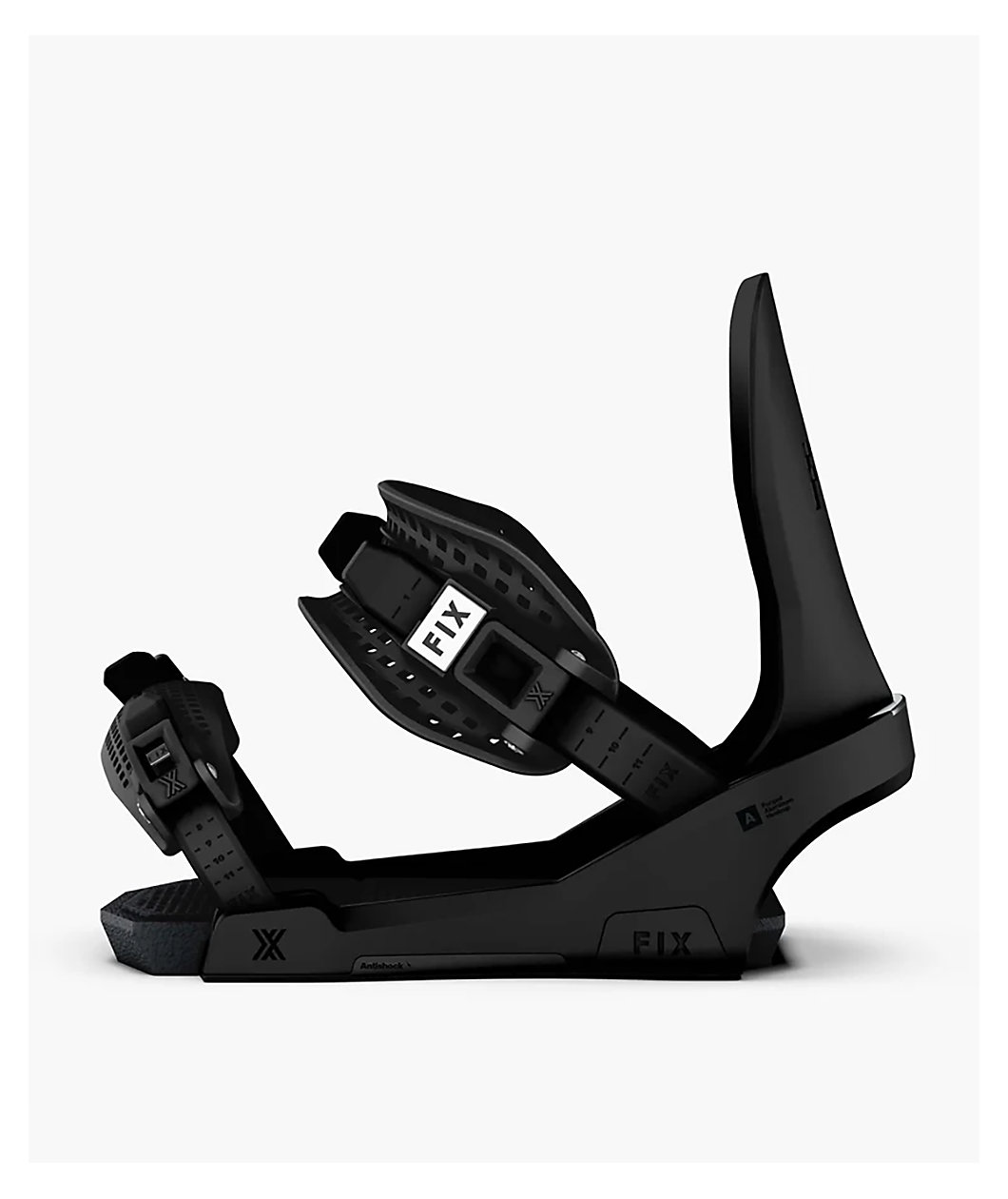 Fix Block 3 Black Snowboard Bindings 2026