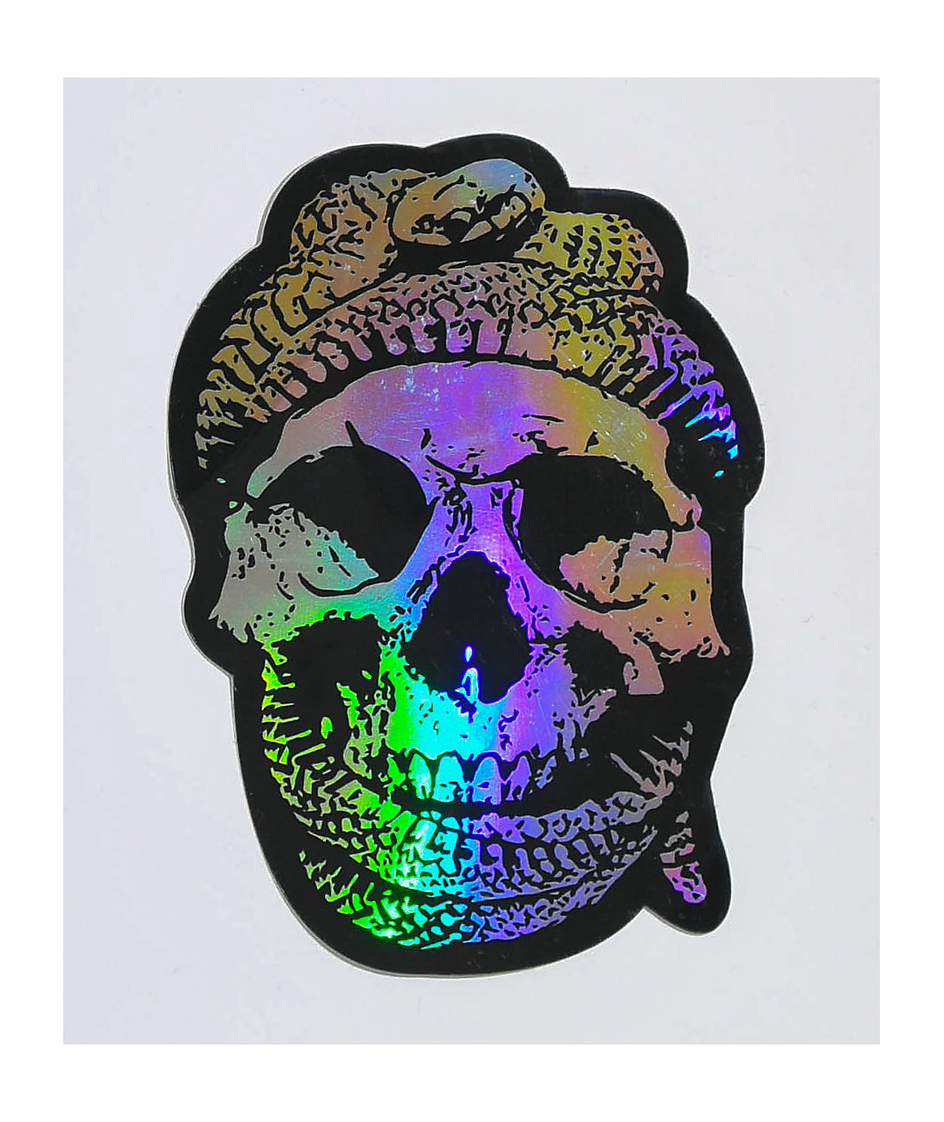 Flying Coffin Snake Skull Sticker