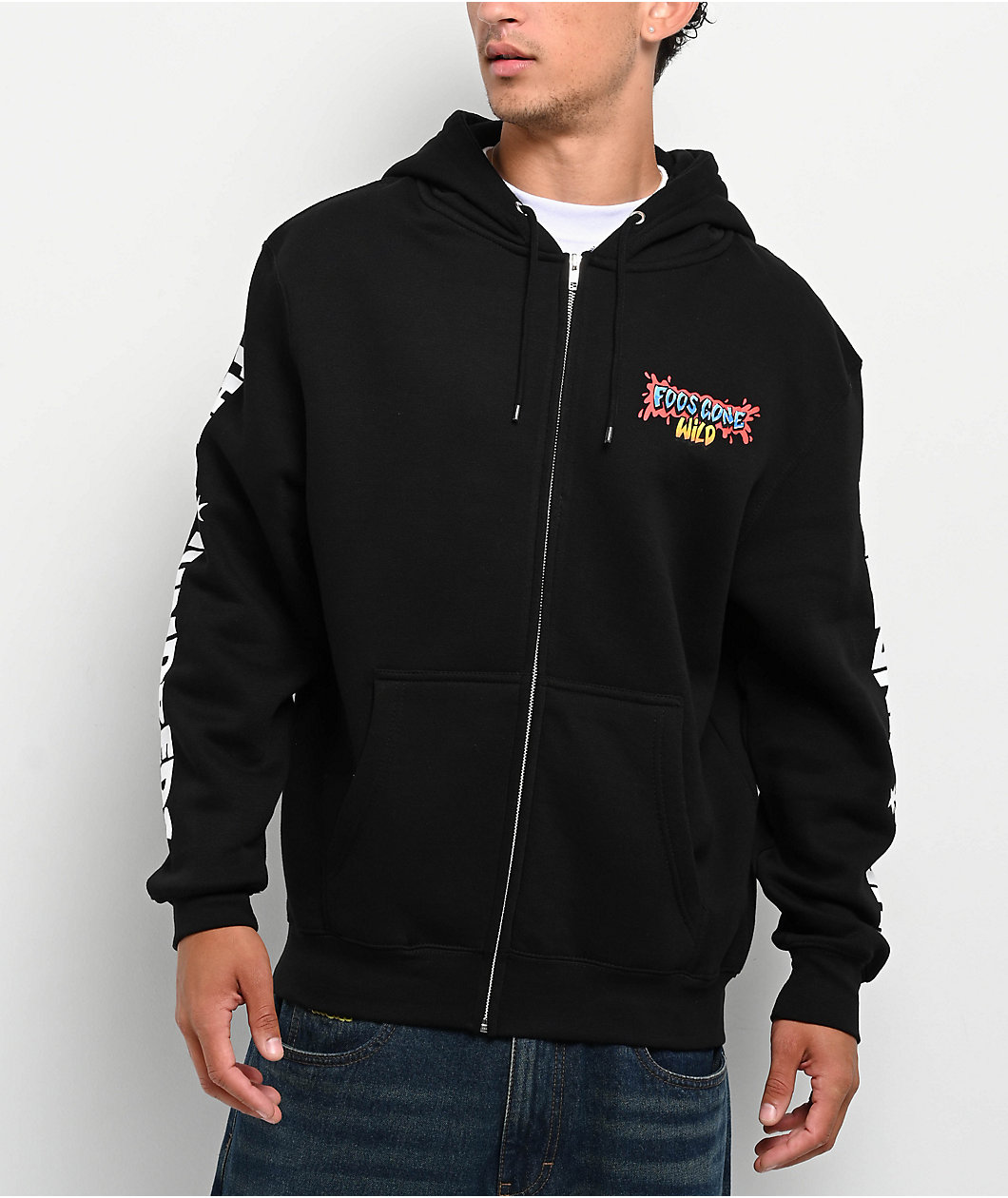 Foos Gone Wild x The Hundreds Black Zip Hoodie