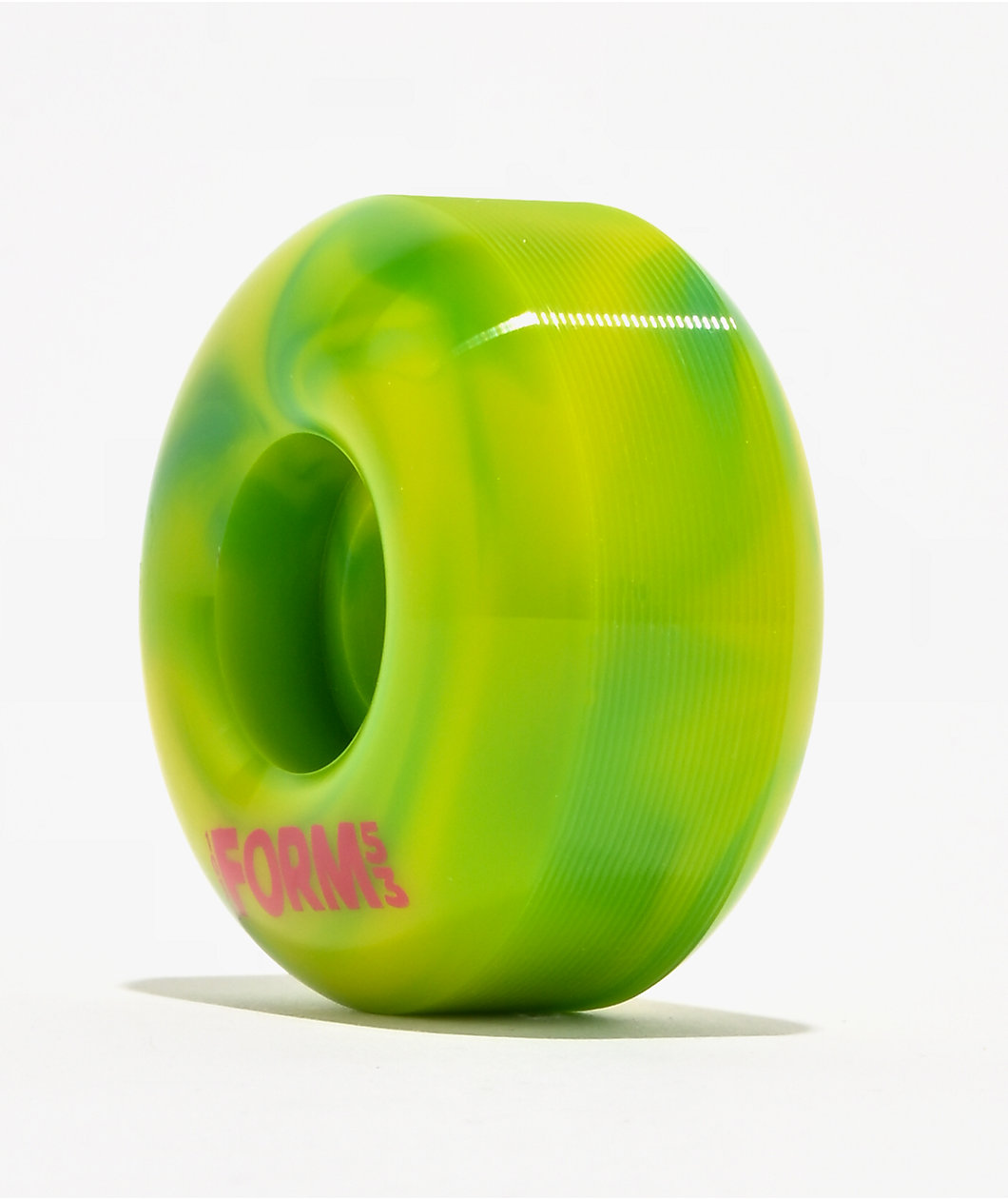 Form Rasta 103a Green & Yellow Swirl Skateboard Wheels