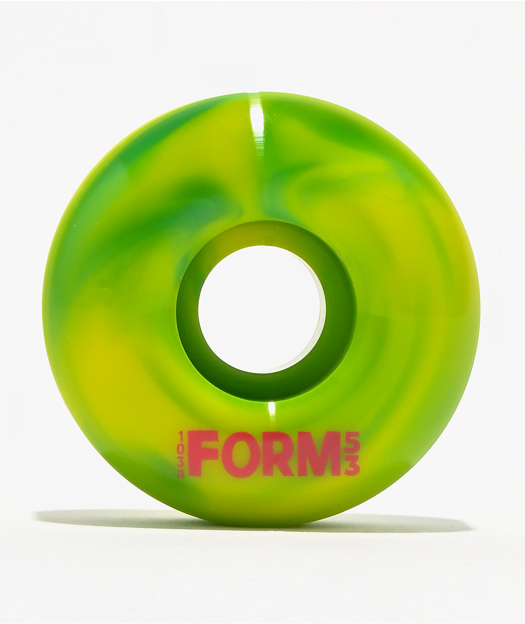 Form Rasta 103a Green & Yellow Swirl Skateboard Wheels