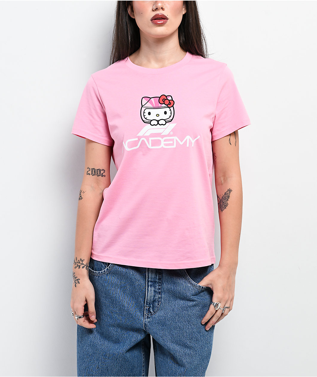Formula 1 x Hello Kitty Logo Pink T-Shirt