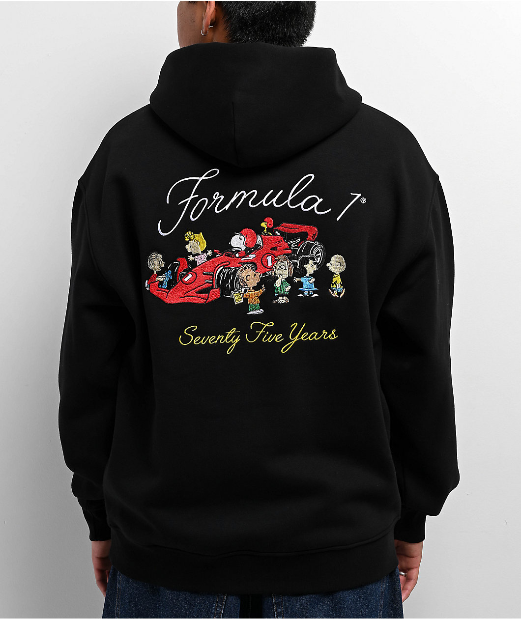 Formula 1 x Peanuts 75th Anniversary Pit Crew Black Hoodie