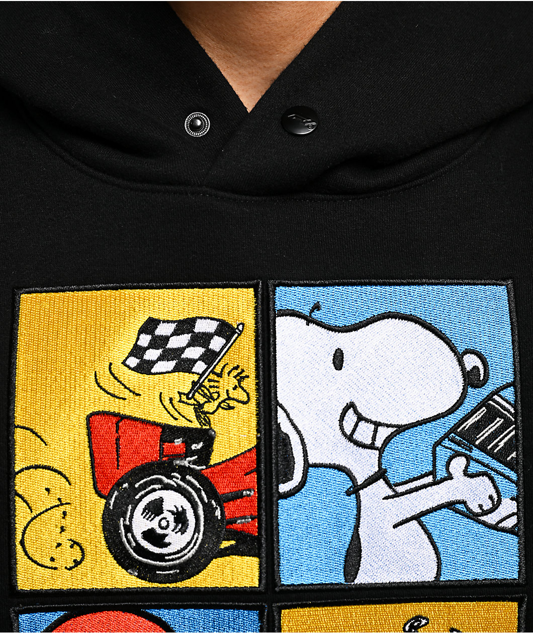 Formula 1 x Peanuts Four Of A Kind Black Hoodie