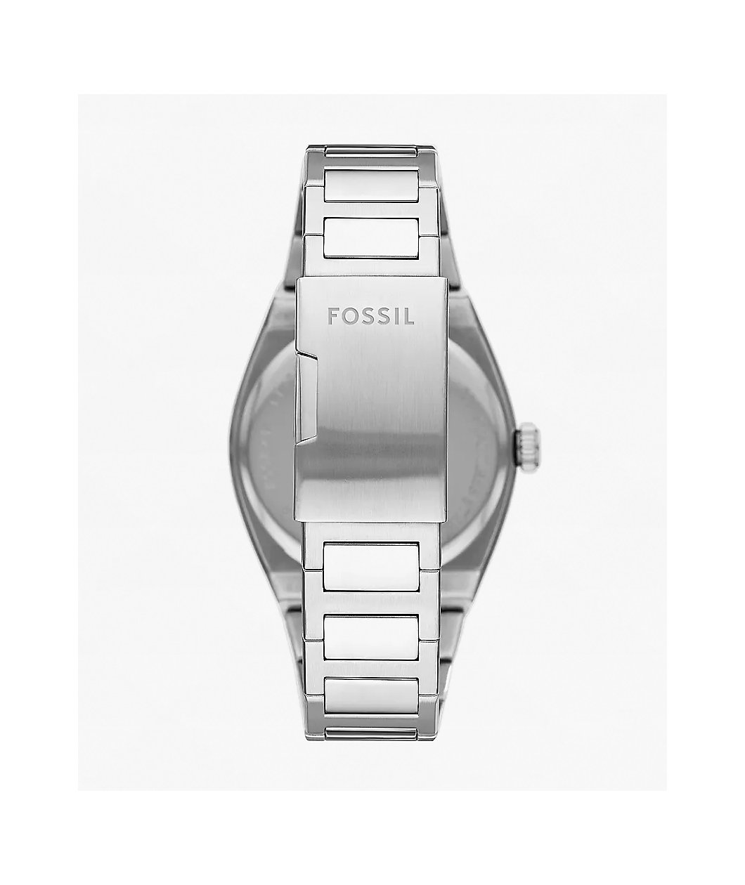 Fossil Everett Silver & Navy Analog Watch