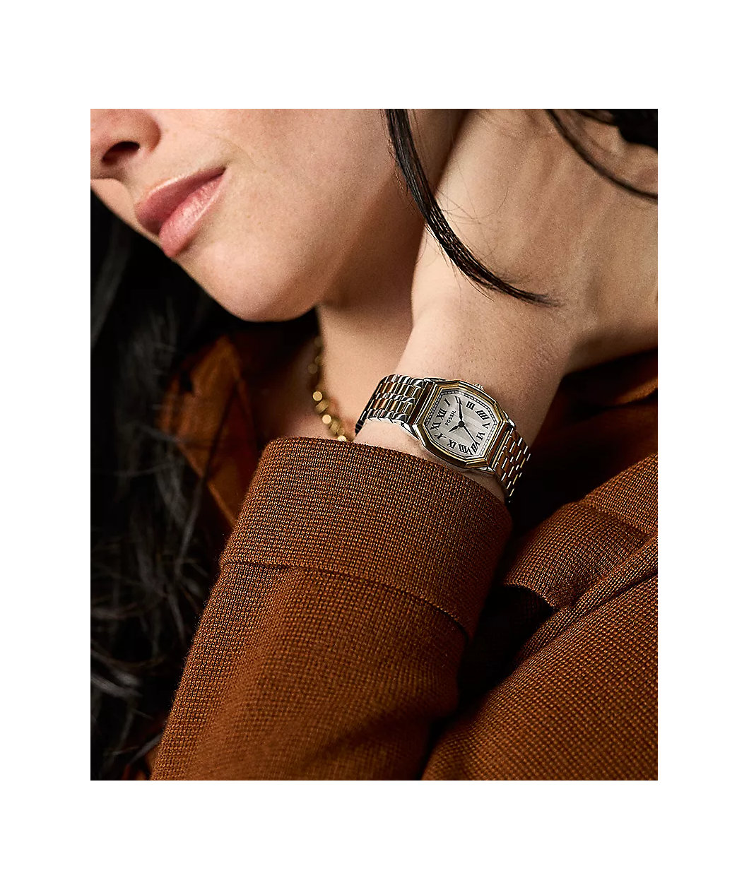 Fossil Harlow Gold & Silver Analog Watch