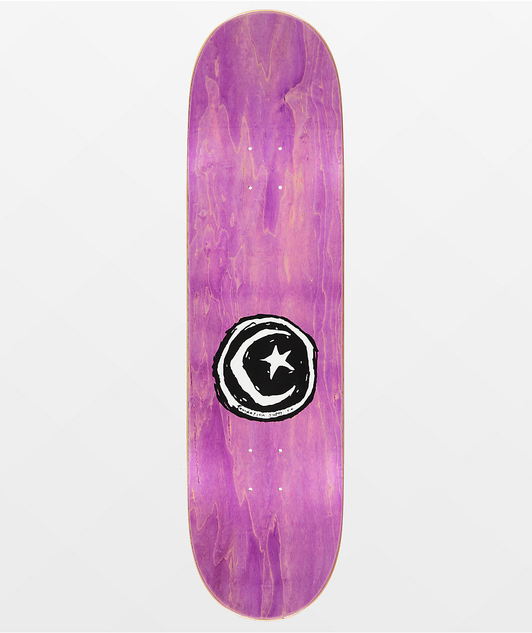 Foundation Glick Skull Fire 8.5" Skateboard Deck