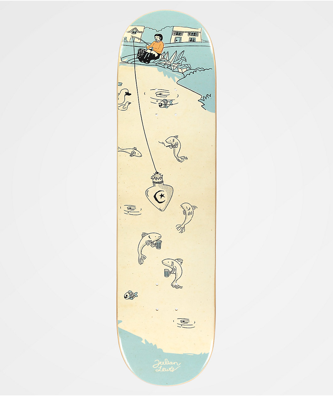 Foundation Lewis Fishing 8.38" Skateboard Deck