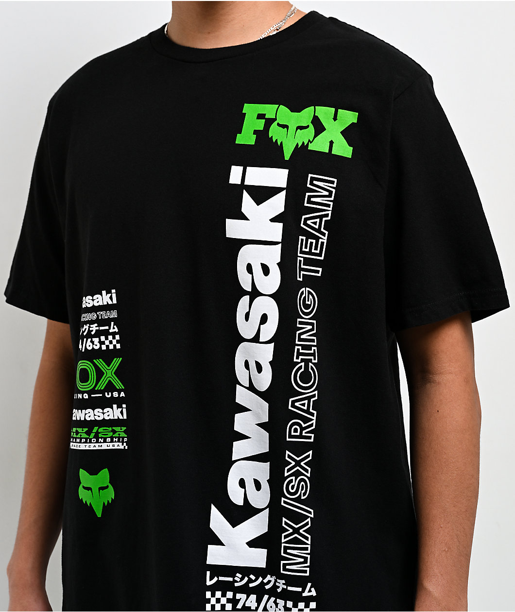 Fox Racing x Kawasaki Kawi 195 Black T-Shirt