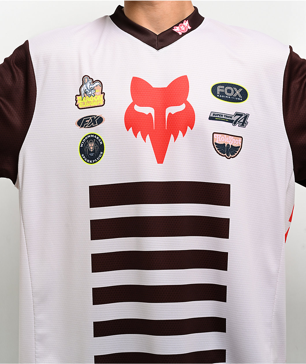 Fox Super Trick 180 Cream Long Sleeve Jersey