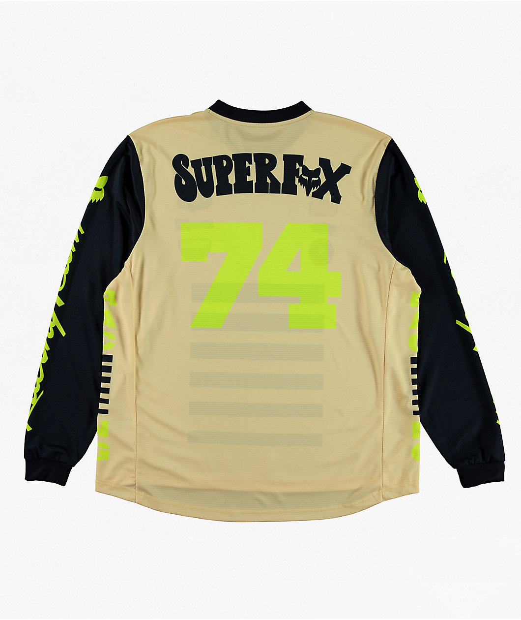 Fox Super Trick 180 Yellow Long Sleeve Jersey