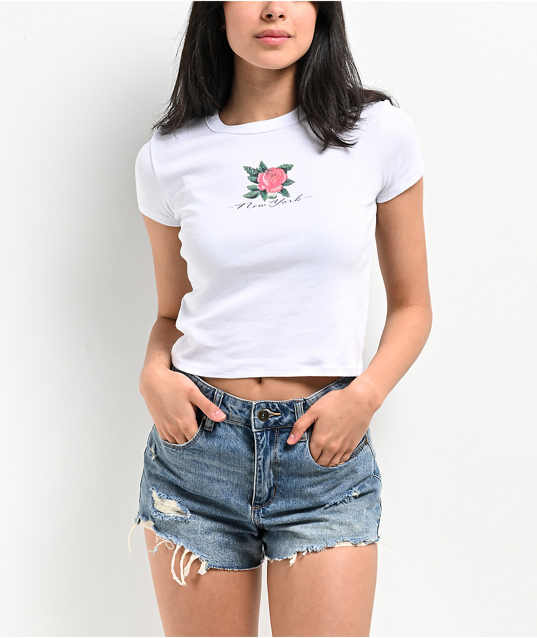 Freeworld Athena Rose Crop T-Shirt