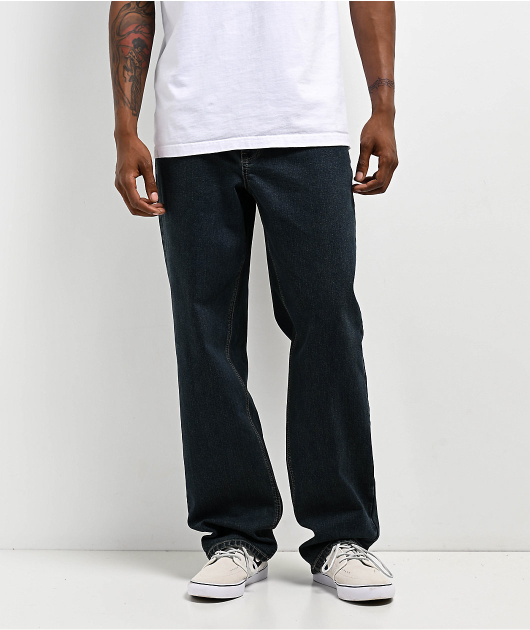 Freeworld Dark Blue Denim Relaxed Fit Jeans