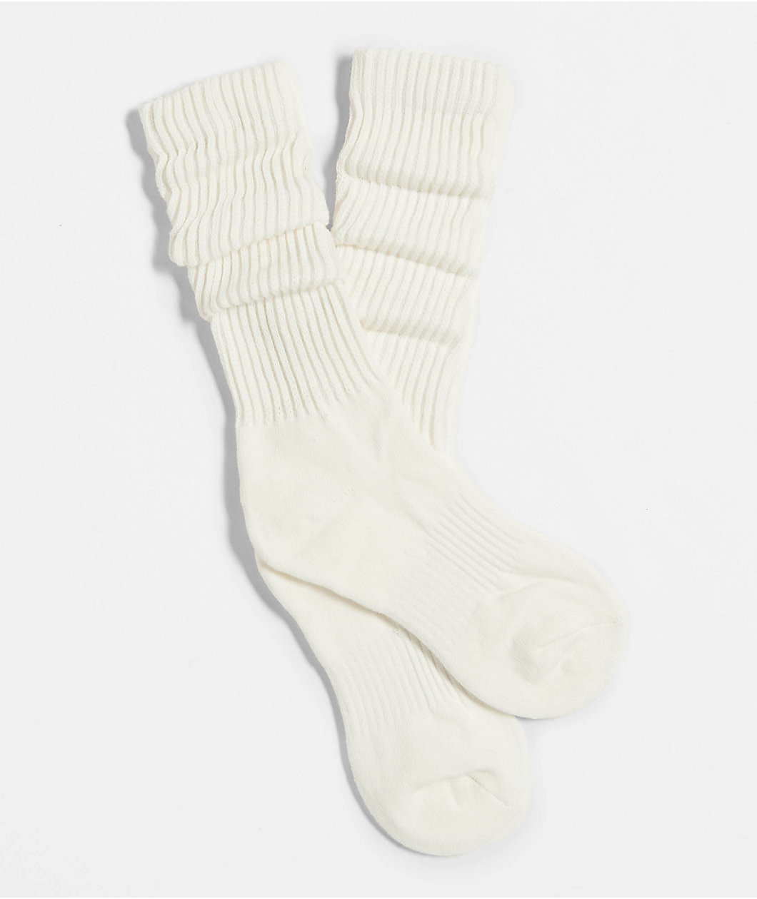 Freeworld Fame White Slouch Socks
