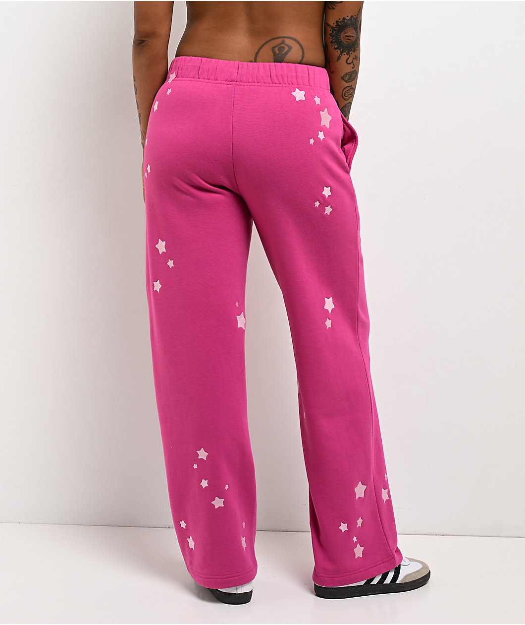 Freeworld Issa Star Pink Relaxed Sweatpants