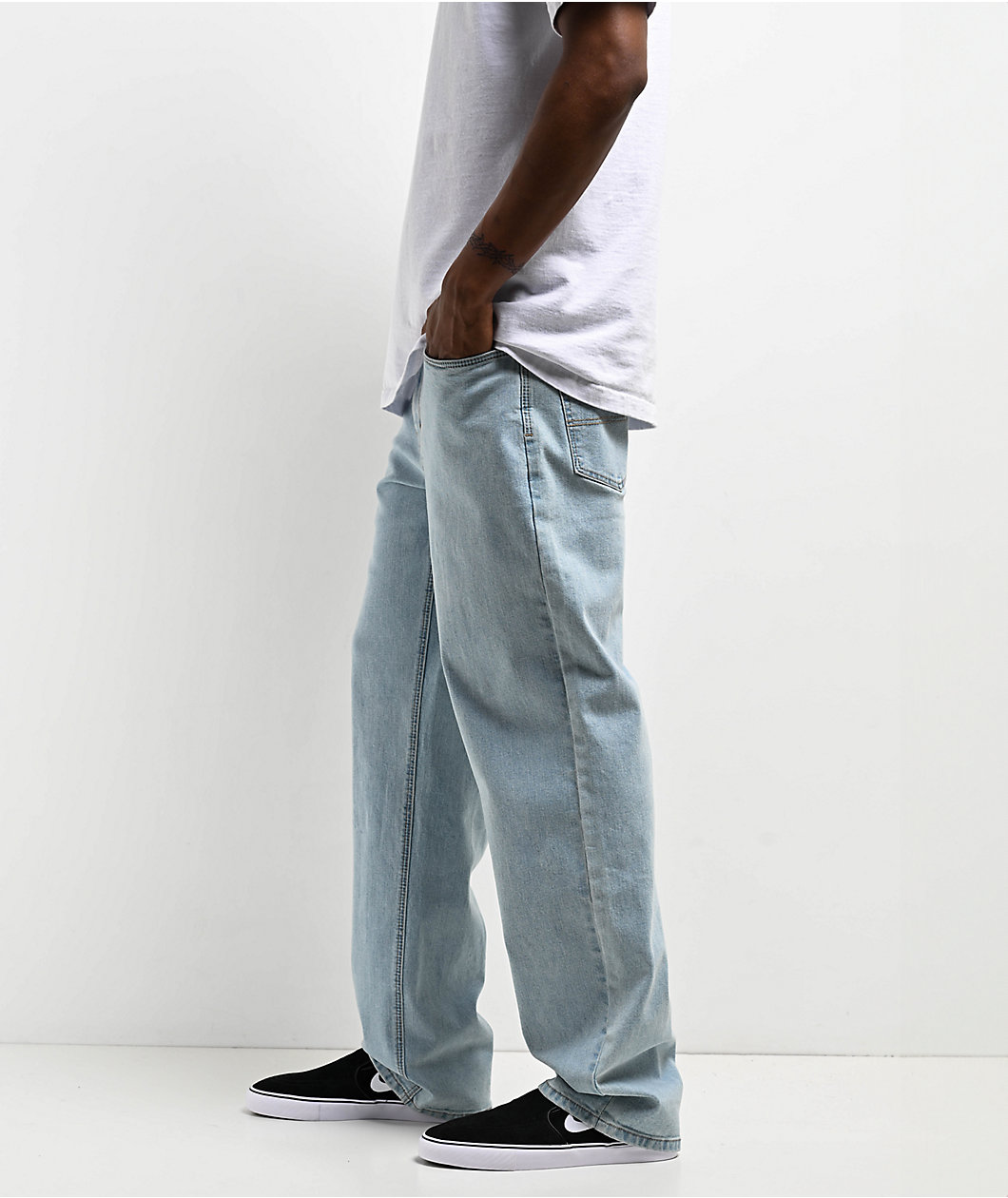 Freeworld Light Blue Denim Relaxed Fit Jeans