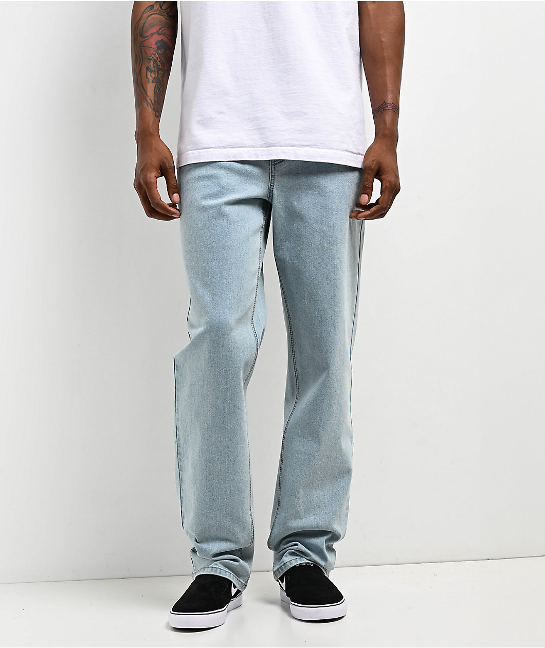 Freeworld Light Blue Denim Straight Fit Jeans