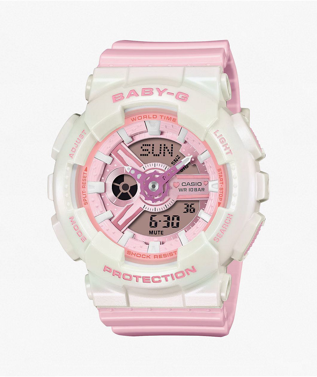 G-Shock Baby-G BA-110PD-4ACR White Analog & Digital Watch