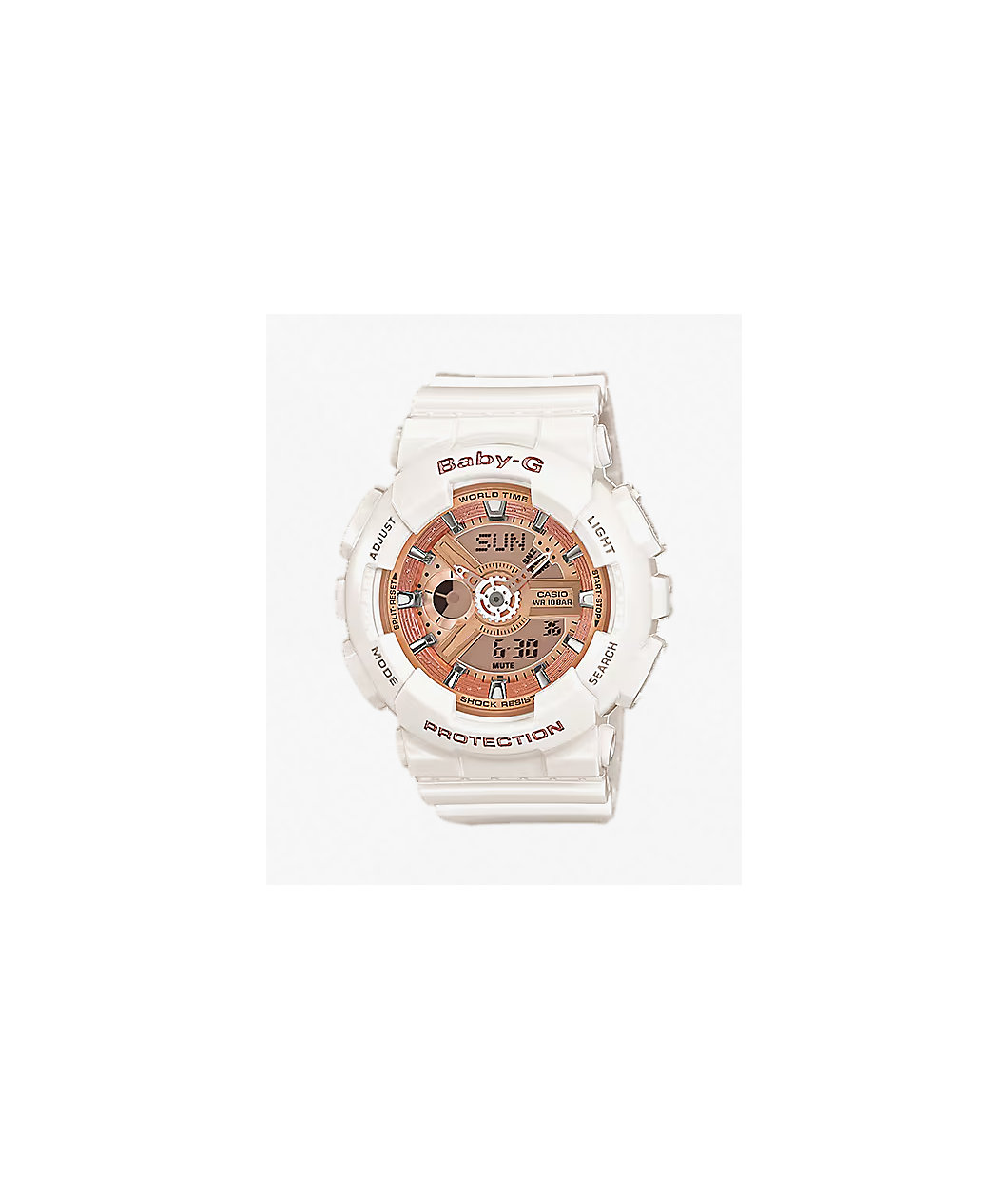 G-Shock Baby-G BA110-7A1 White Analog & Digital Watch