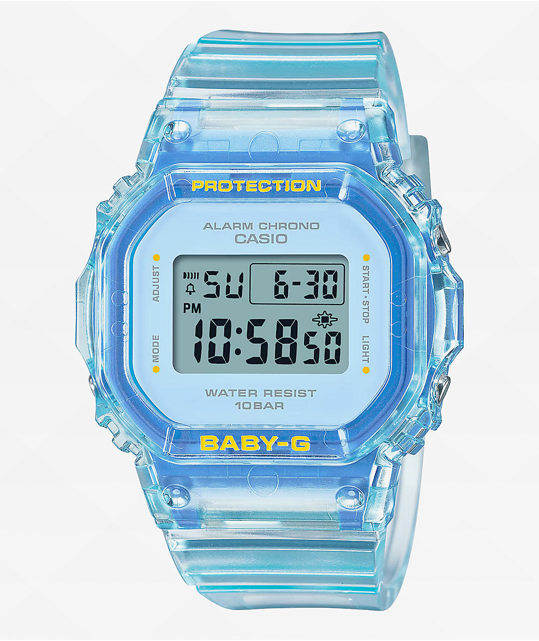 G-Shock Baby-G BGD565SJ-2 Transparent Blue Digital Watch