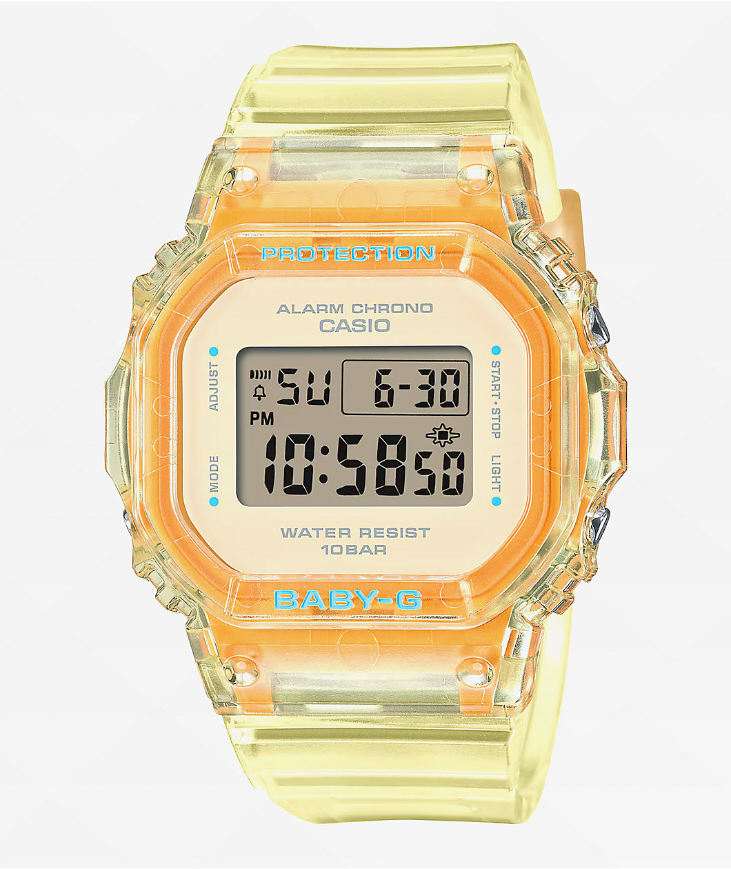 G-Shock Baby-G BGD565SJ-9 Transparent Orange Digital Watch