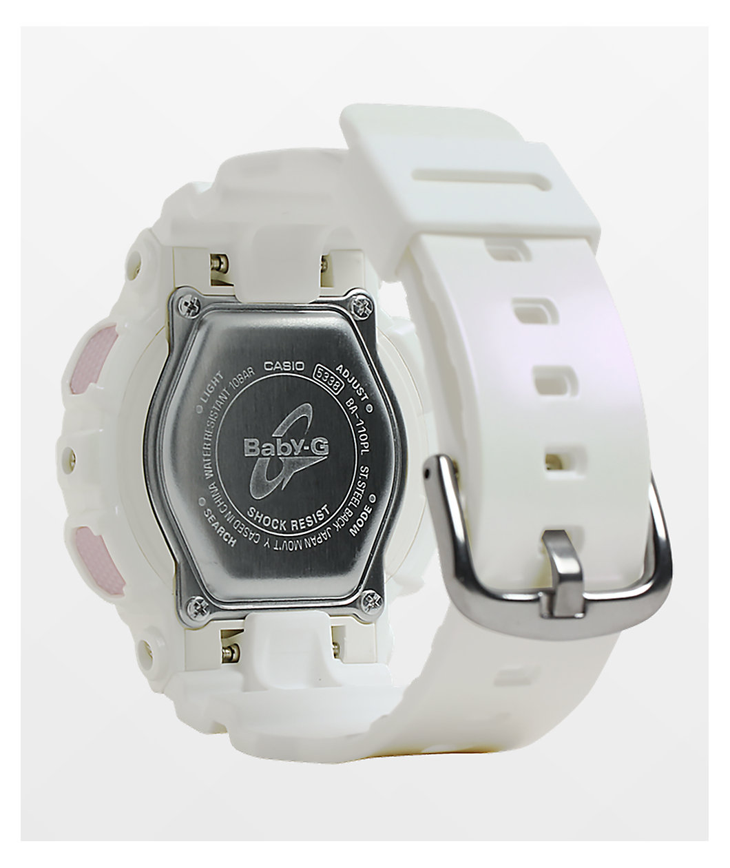 G-Shock Baby-G Polarized White & Pink  Watch