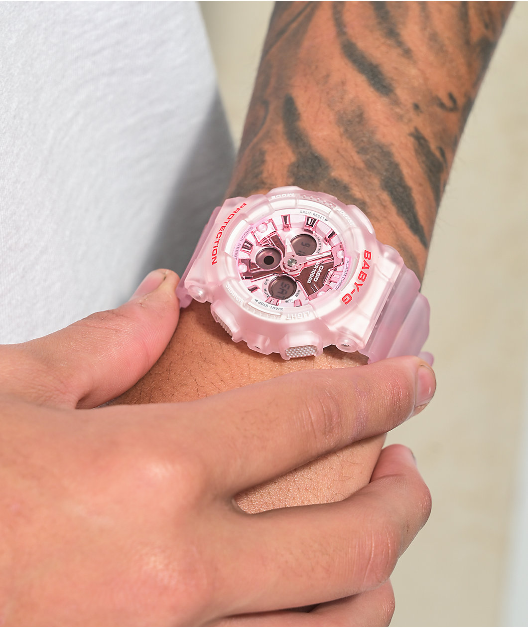 G-Shock Baby-G Skeleton Clear Pink Watch