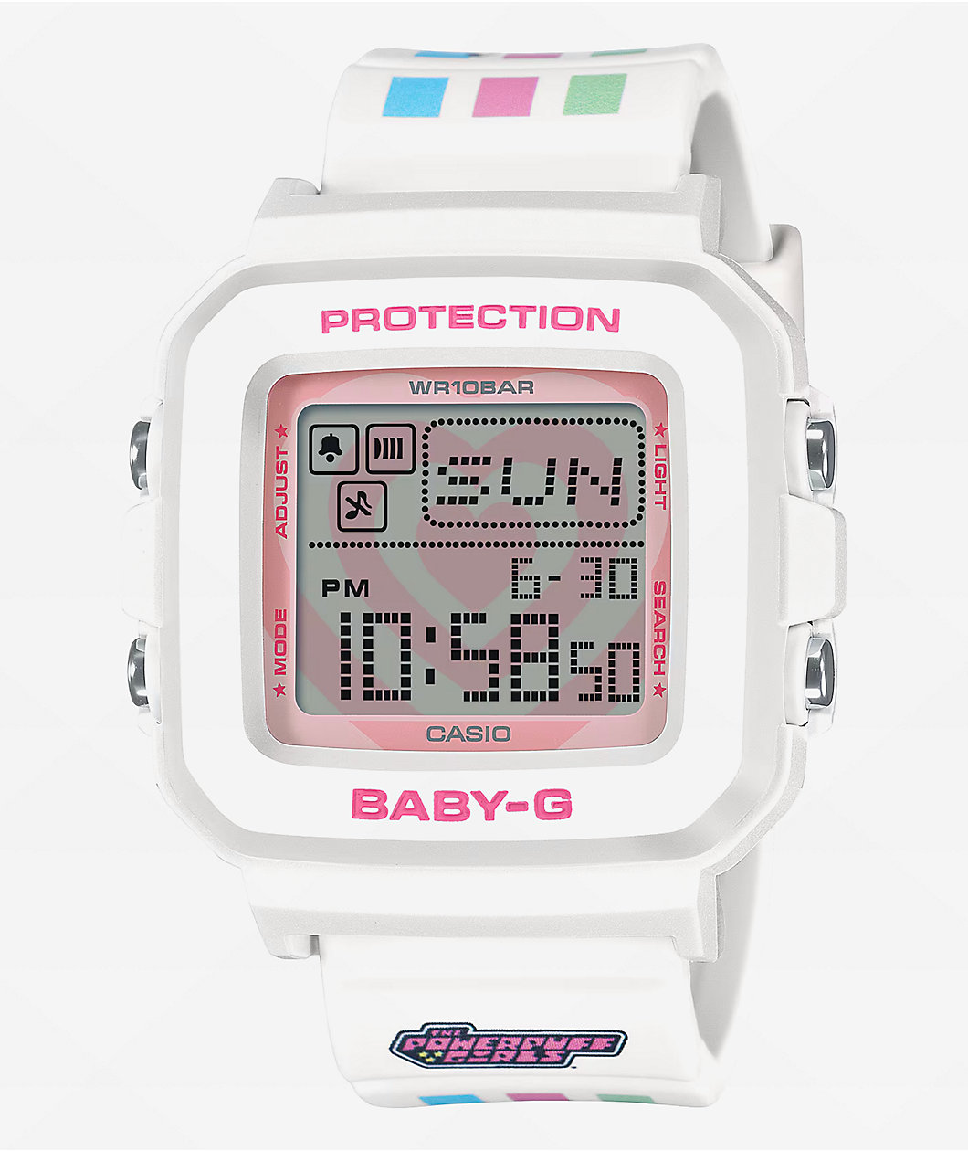 G-Shock Baby-G x The Powerpuff Girls BGD10KPP-7 White Digital Watch