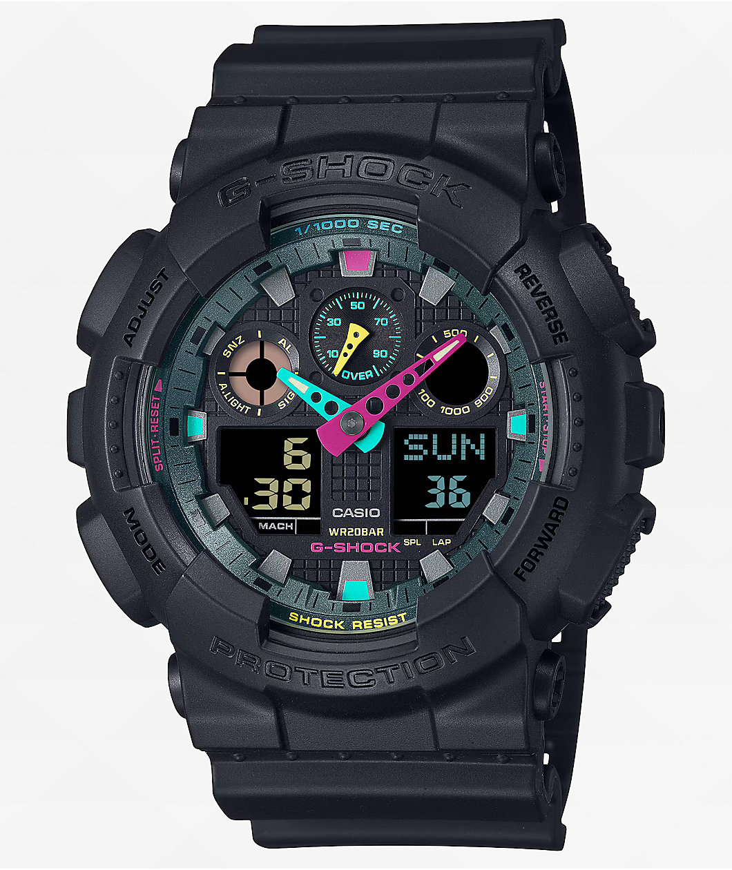 G-Shock GA-100MF-1A Matte Black Analog & Digital Watch