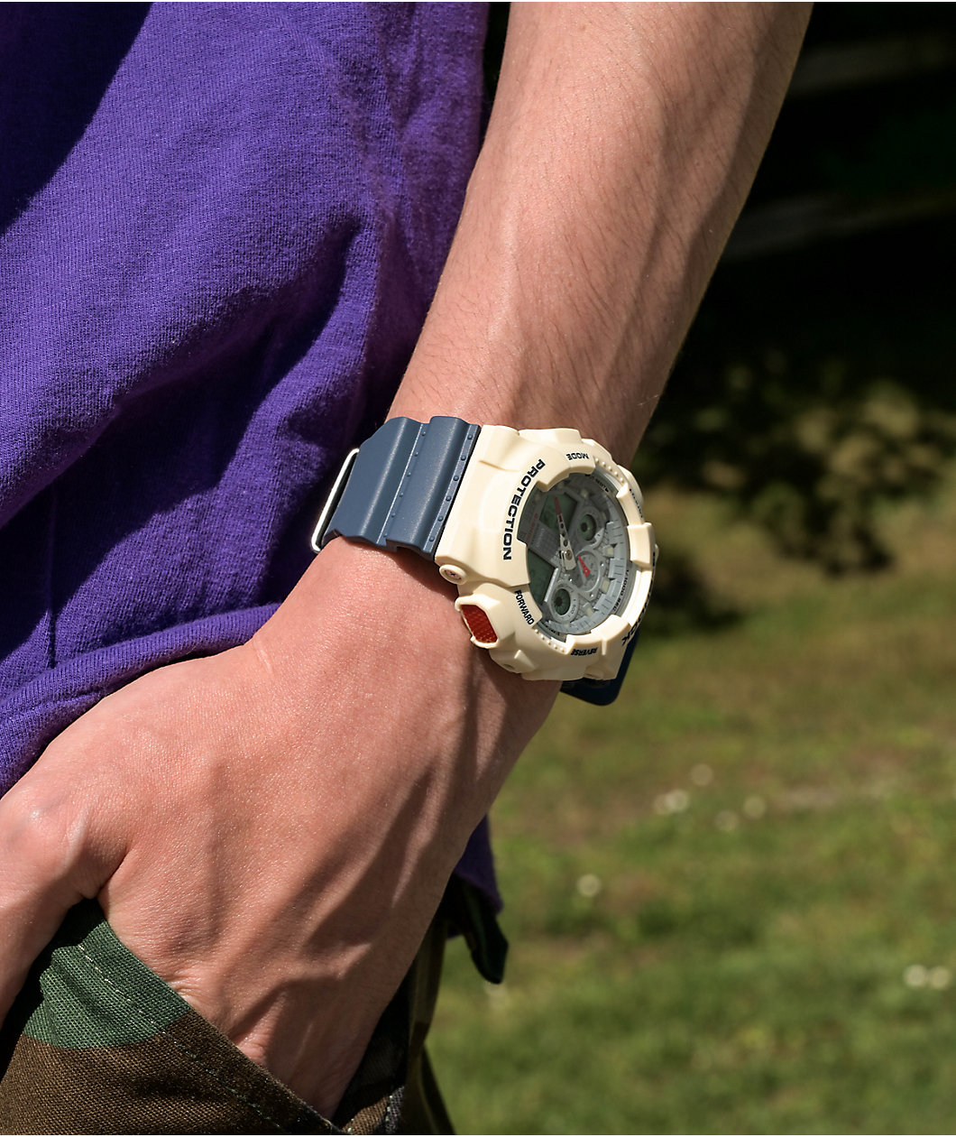 G-Shock GA100PC-7A2CR Red, White & Blue Watch