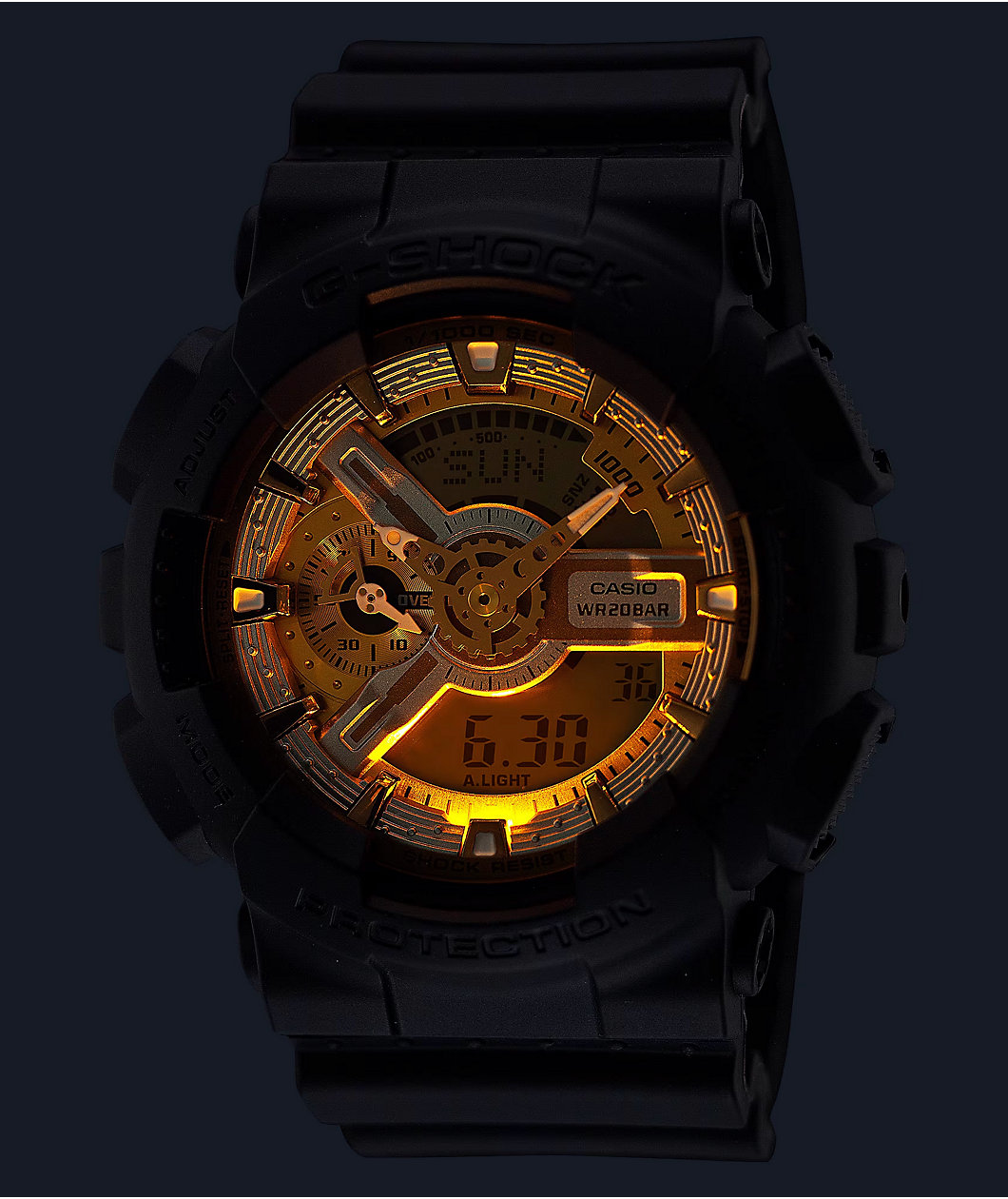 G-Shock GA110CD-1A9 Black & Gold Analog Watch