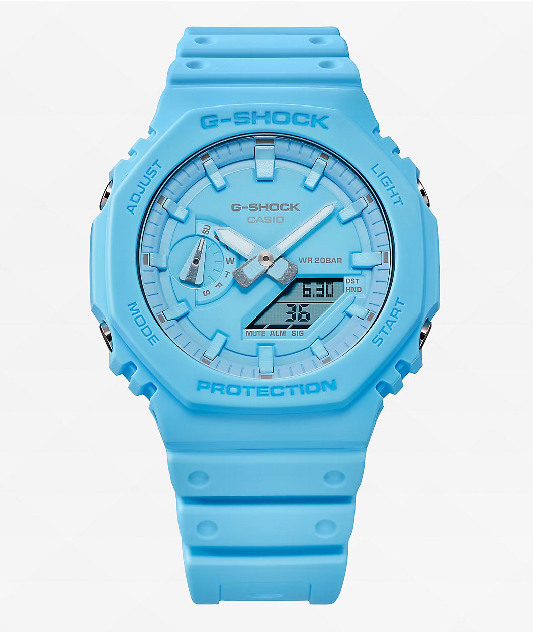 G-Shock GA2100-2A2 Turquoise Blue Analog Watch