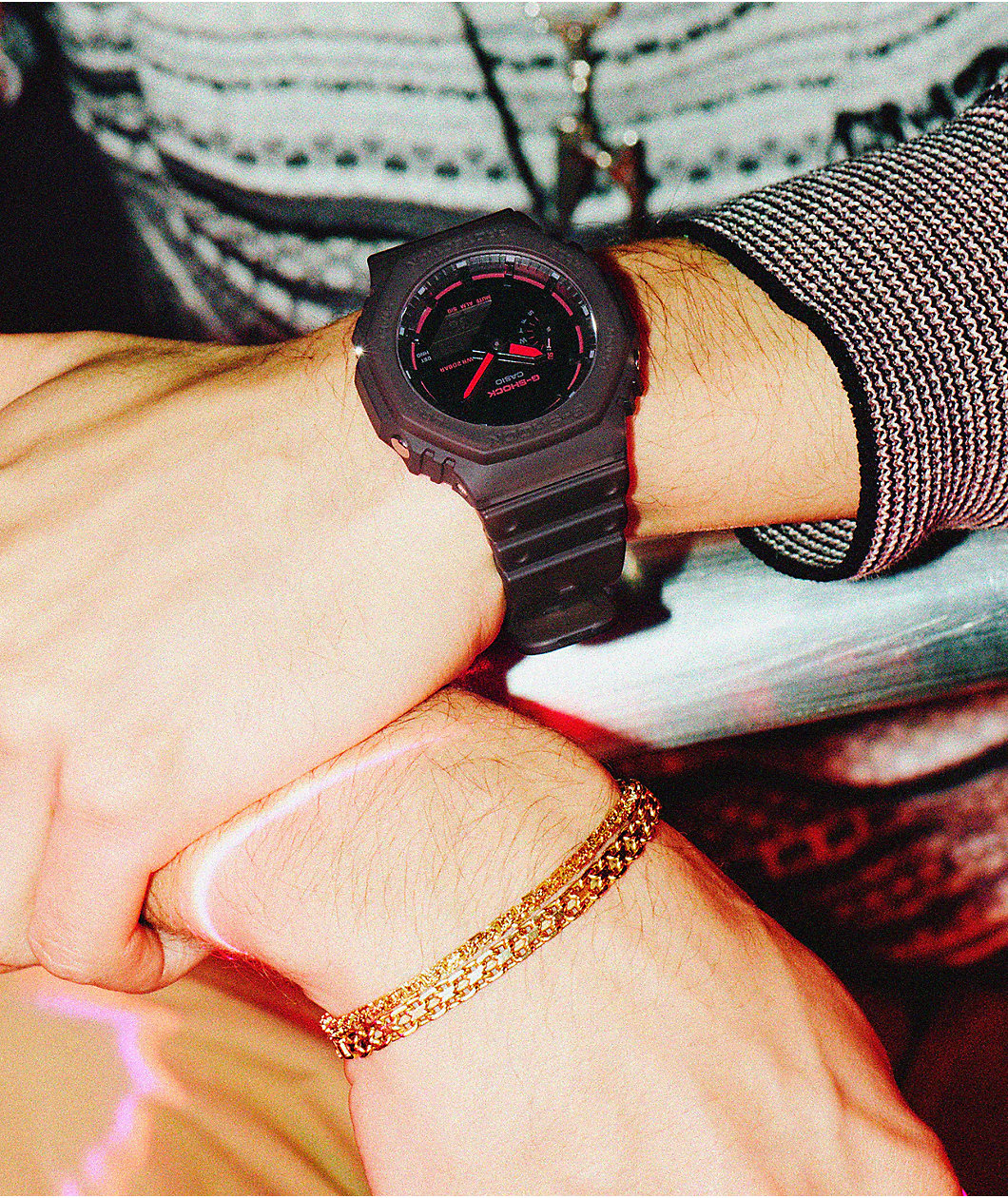 G-Shock GA2100K-3ACR Brown Smoke Analog & Digital Watch
