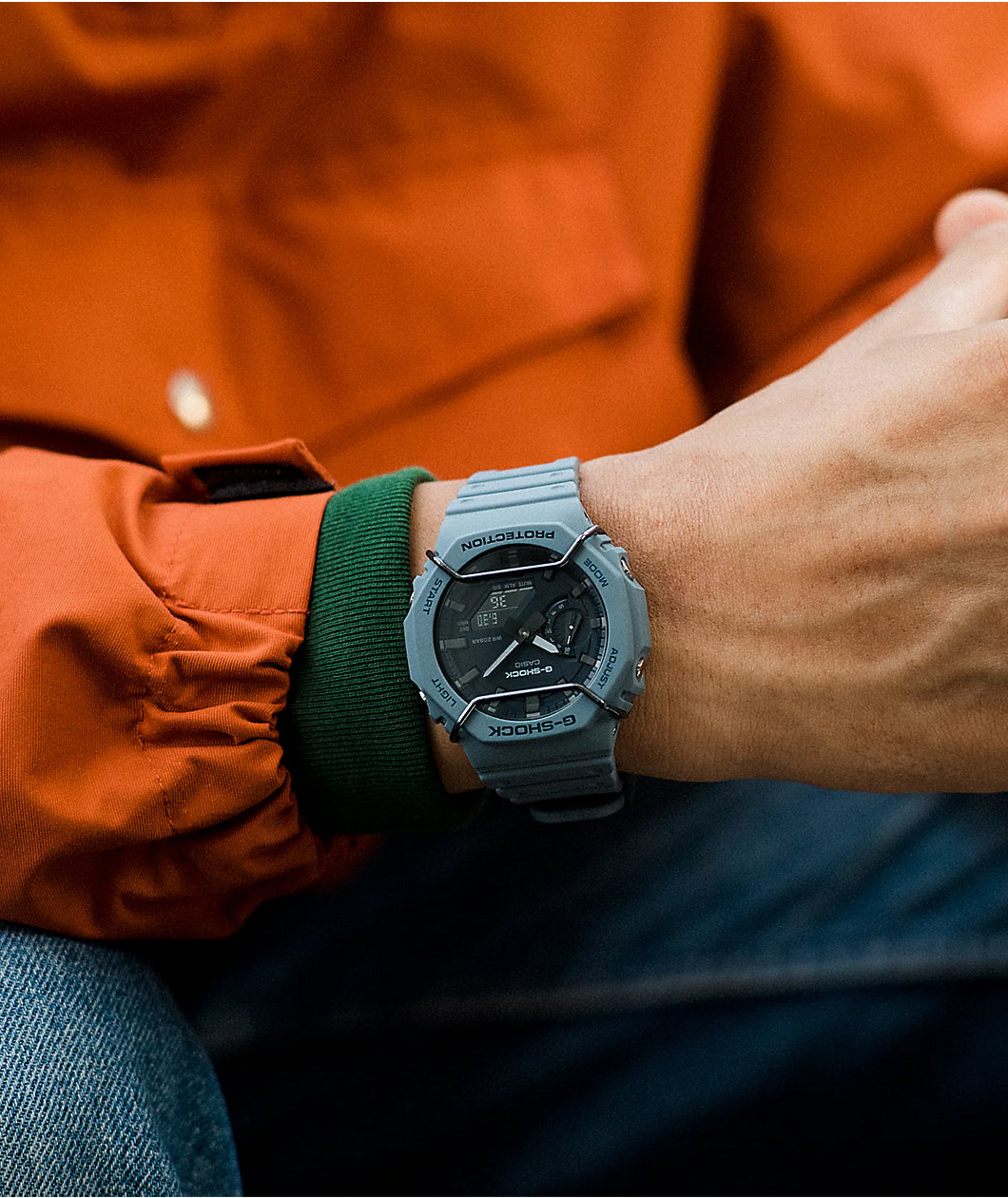 G-Shock GA2100PT-2A Blue & Black Analog & Digital Watch