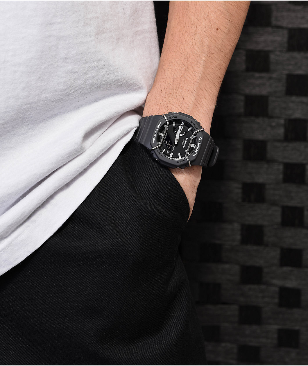 G-Shock GA2100PTS-8A Black & Silver Watch